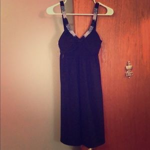 Black dress with beading details